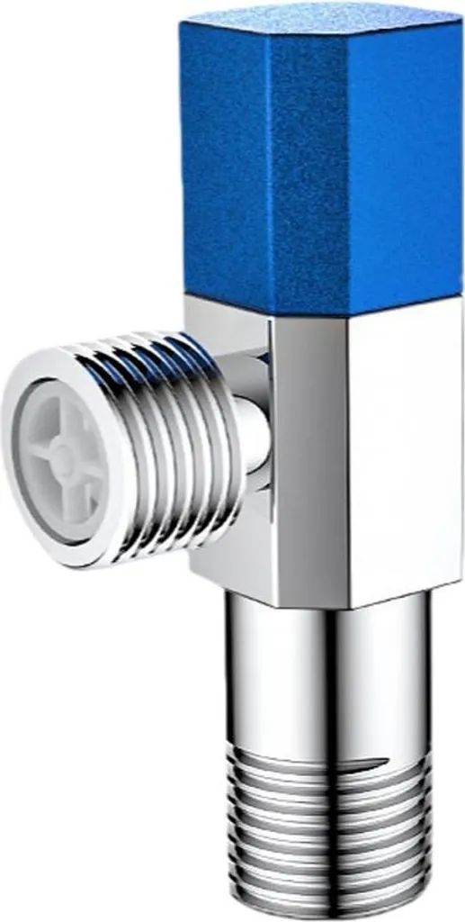 Valvola Sottolavabo G1/2 Professionale - Ottone e Ceramica Blu INF