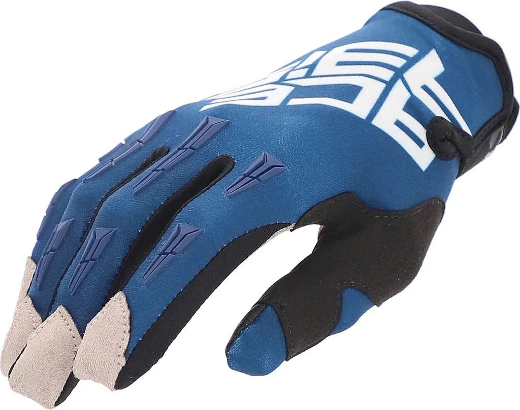 Gants motocross enfant Acerbis MX X-K anti-ampoules bleu foncé M