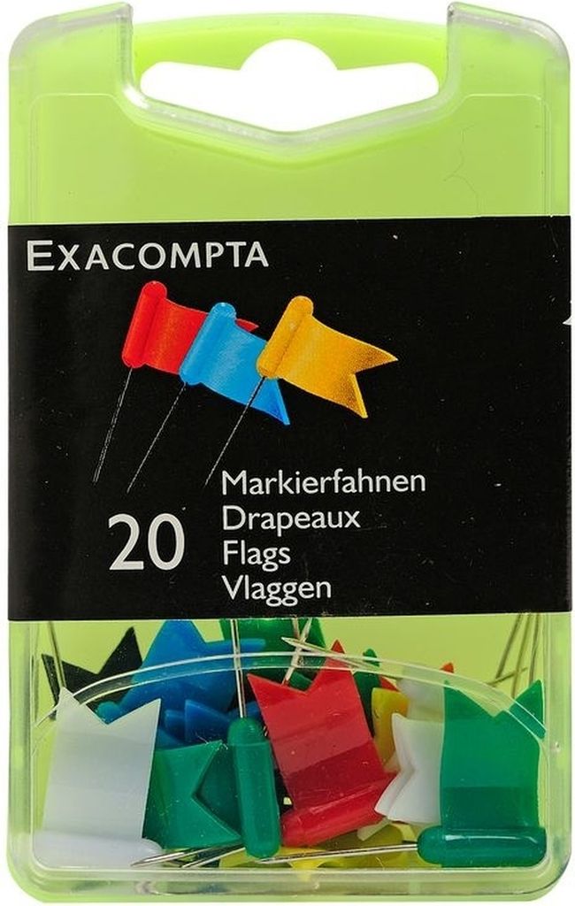 Markierfahnen 18X10mm VE=5x20 Stück sortiert