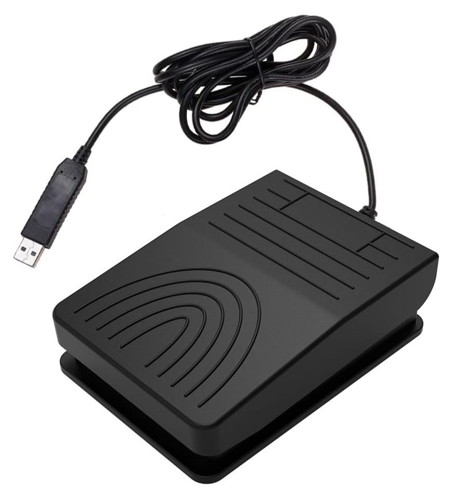 USB-Fußschalter, programmierbar, mechanisch, Einzelpedal