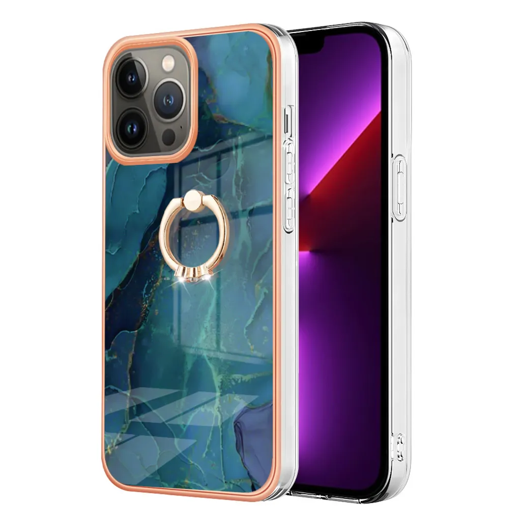 Offerta Custodia iPhone 13 Pro Max Verde con Anello | Disponibile Ora - 2