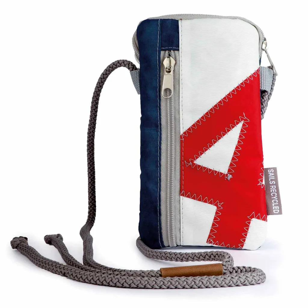 Étui pour téléphone portable en toile de voile recyclée Nautik Lütt