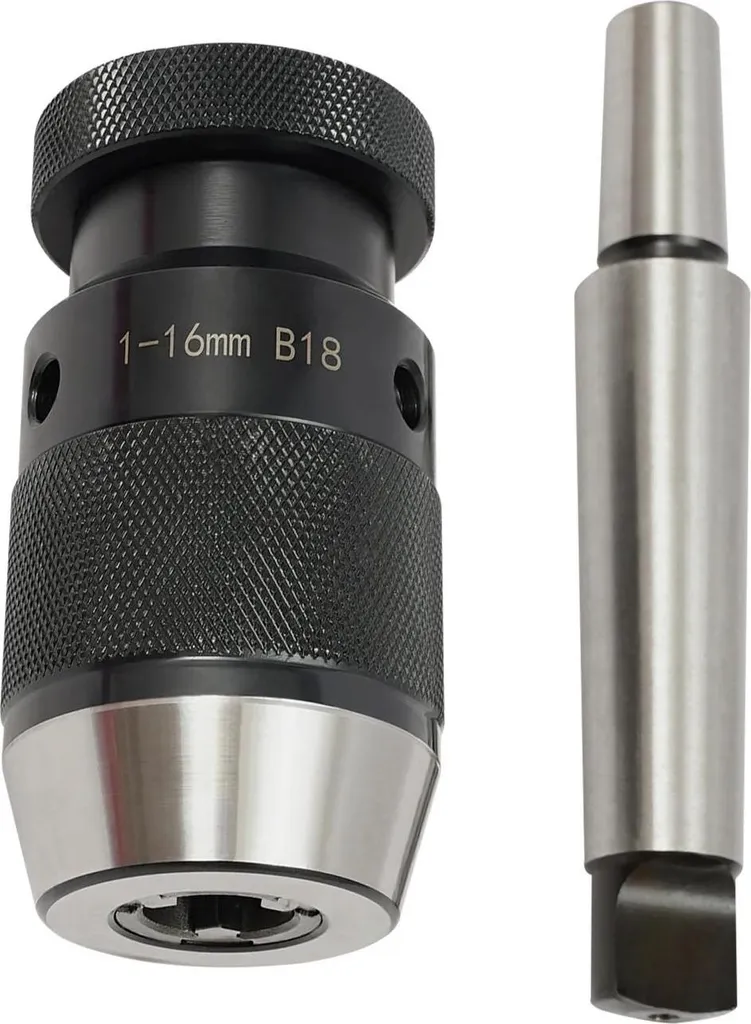 Mandrin de perçage MT3-B18 pour tour et fraiseuse, serrage 1 à 16 mm