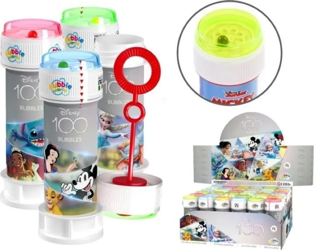 Bulles de savon 60ml licence Disney 100 D100 lot de 36 flacons