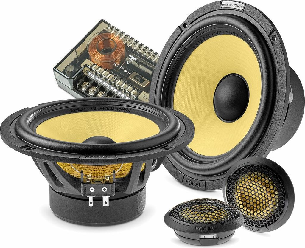 Focal ES165KE | 2-Wege Kompo-Lautsprecher K2 POWER EVO-Serie | 16.5cm, 4 Ohm