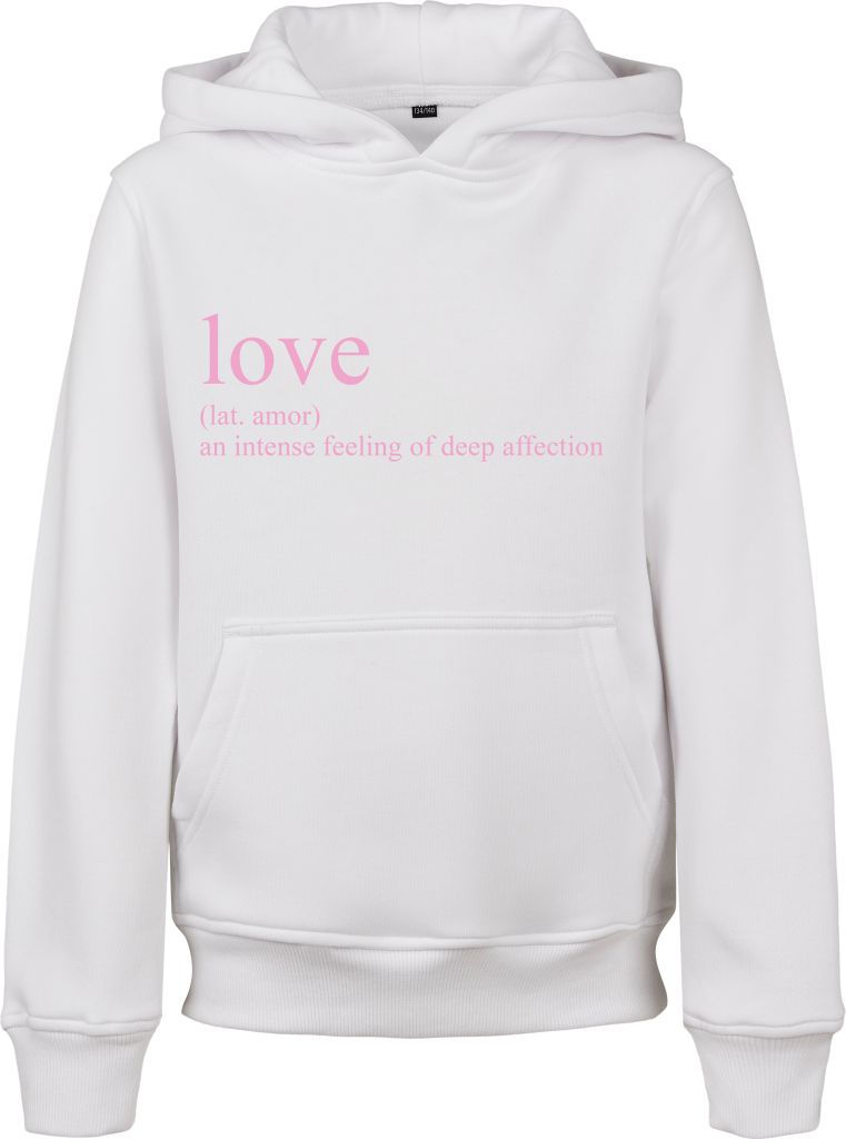 Mister Tee Love Definition Kapuzenpullover Weiß 158-164 cm Junge Weiß 158-164 cm