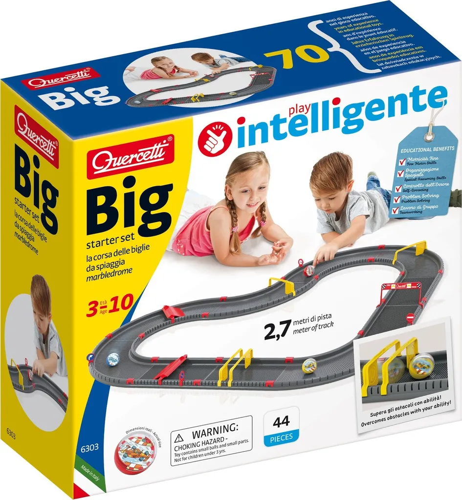 Circuit de billes Quercetti Big Marbledrome 6303 basic set 2.7m de piste