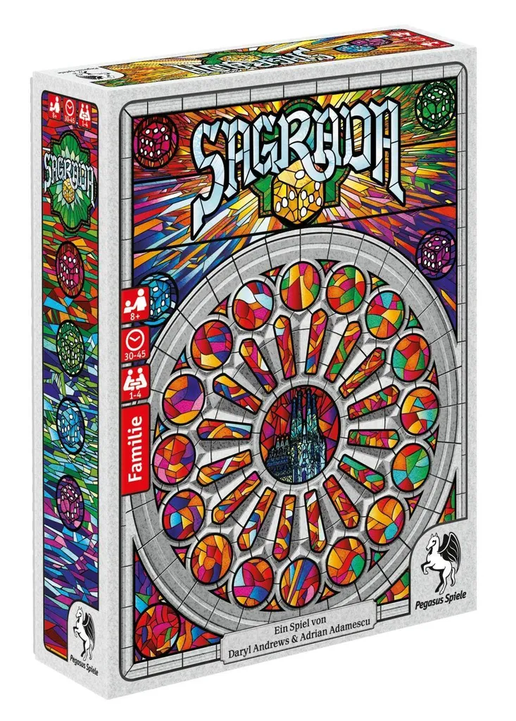 Sagrada Jeu de Société de Stratégie et Dés de Couleur - Version Française