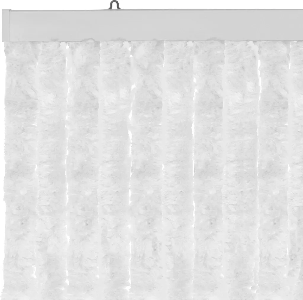 Rideau de porte blanc moustiquaire 90x200 cm idéal pour caravane et camping