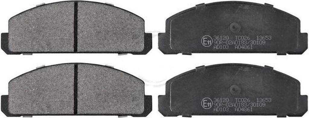 Bremsbelagsatz ohne Verschleißsensor 14 mm A.B.S. für u.a. MAZDA 323