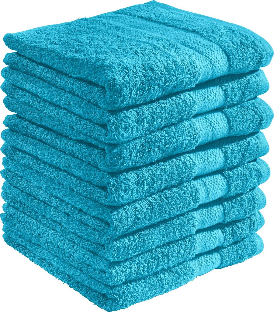 REDBEST Duschtuch Chicago" 8er-Pack türkis 70x140 cm"