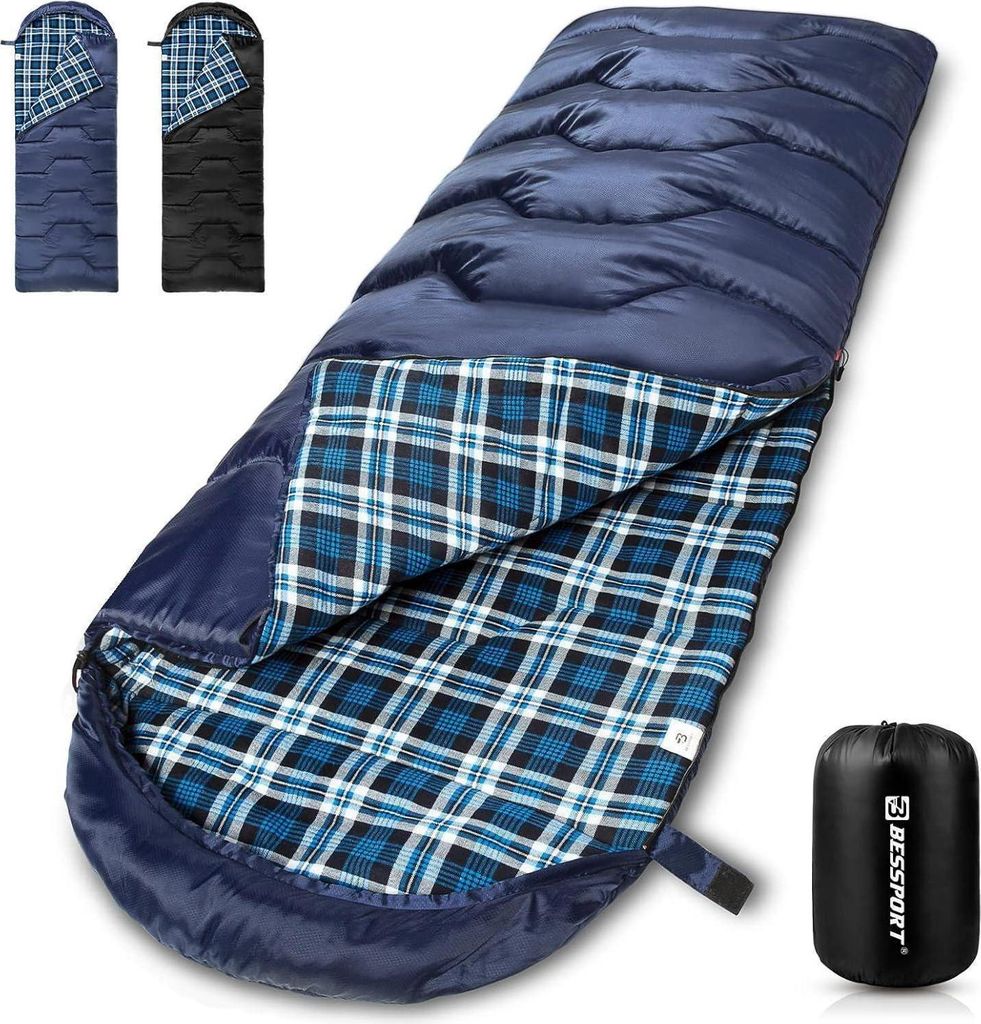 Bessport Schlafsack für Camping 3-4 Jahreszeiten -8 °C bis Produktbild 