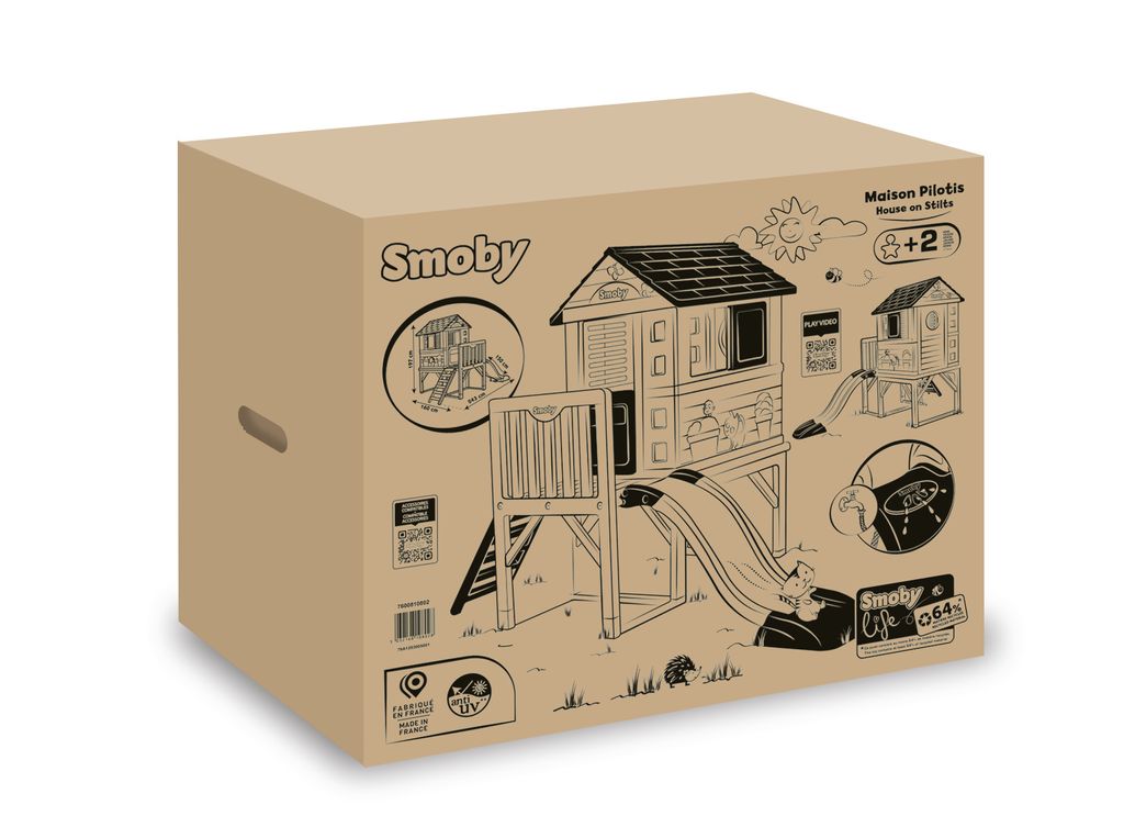 Smoby Domek Na Palach Ze Zjeżdżalnią Zdjęcie produktu 