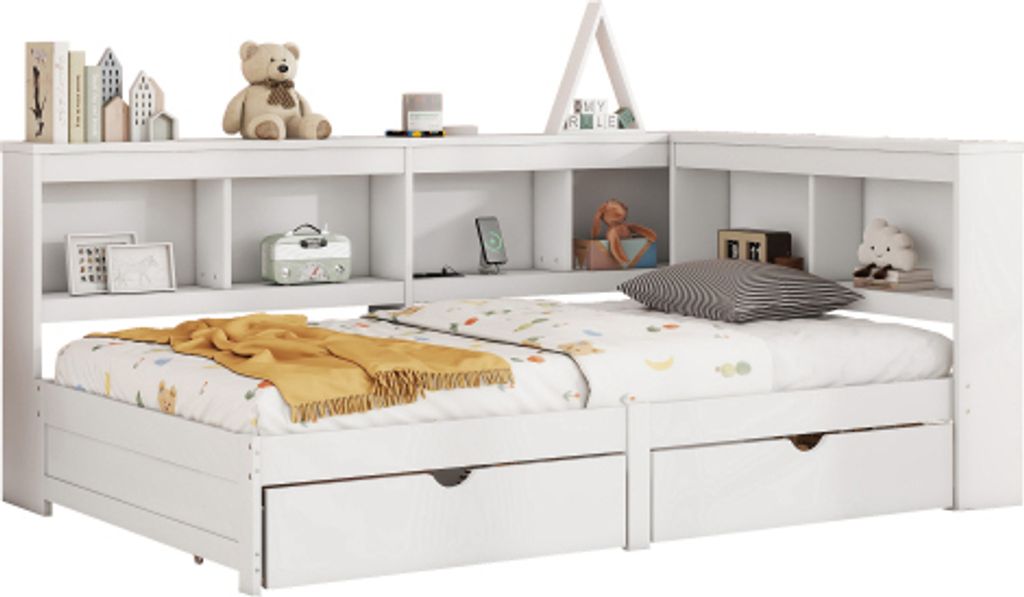 okwish Schlafsofa Daybett 90x200cm mit Lattenrost aus holz Produktbild 4