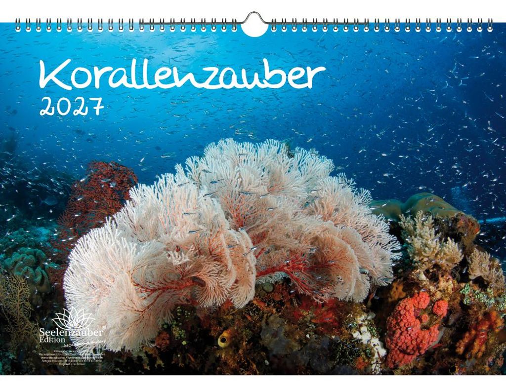 Korallenzauber DIN A3 Kalender für 2027 Unterwasser Korallen - Seelenzauber