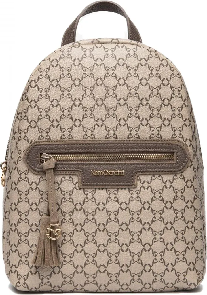 Sac Nero Giardini I544061D Beige : Robuste et Organisé pour Femme Active
