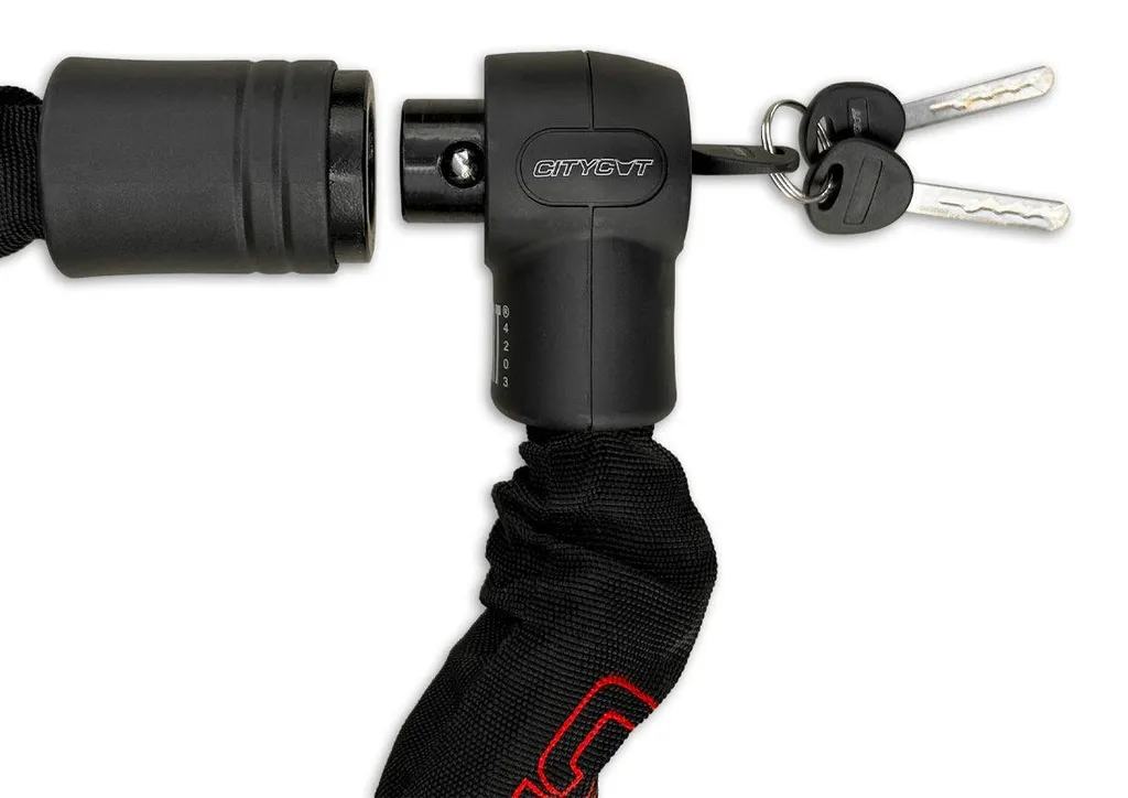 Chaîne antivol haute résistance Citycat Art 4 pour sécuriser un vélo