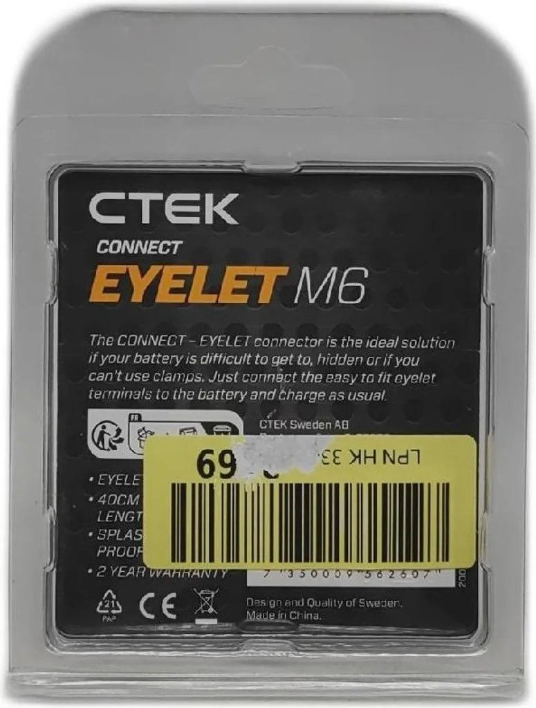 Accès Batterie Difficile : Solution CTEK Connect Eyelet M6 Fixe - 2