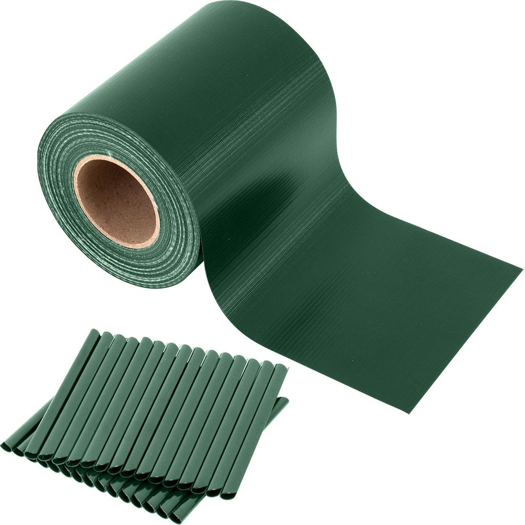 TOSANEO PVC Sichtschutzstreifen Grün 35m x 19cm Sichtschutz Produktbild 6