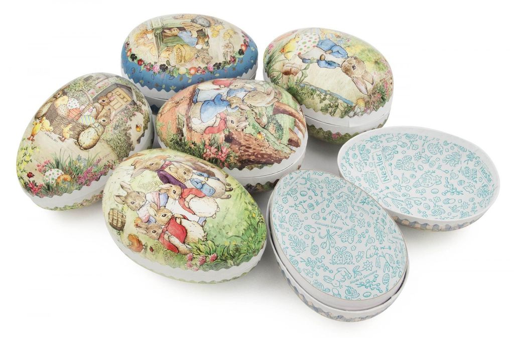 Strauchbehang Ostereier »Beatrix Potter« zum Befüllen, 12 cm, 6 Motive sortiert (12) Höhe 120mm NEU