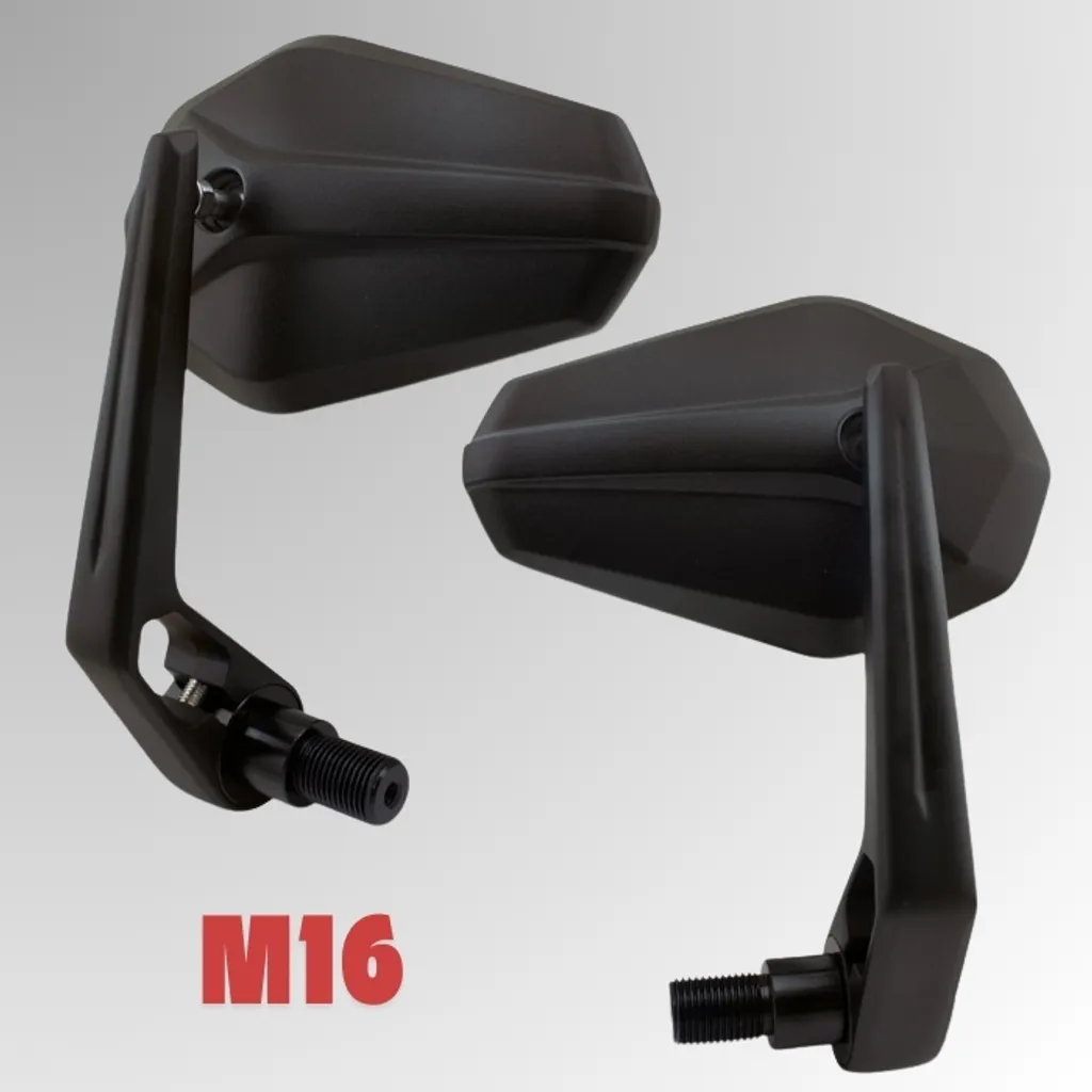 Rétroviseur de guidon SOLID 2 noir M16 pour une meilleure visibilité