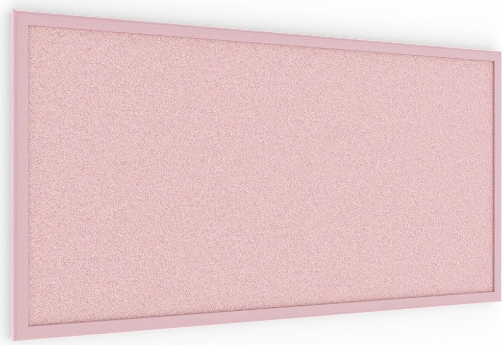 Bacheca in sughero rosa 80x40 cm cornice in legno ROSA Immagine del prodotto 