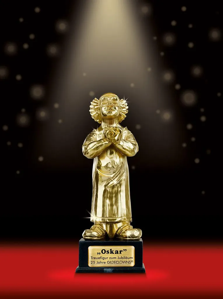 Statuette Décorative Gilde Clown Oskar 10200 en Résine Peinte à la Main
