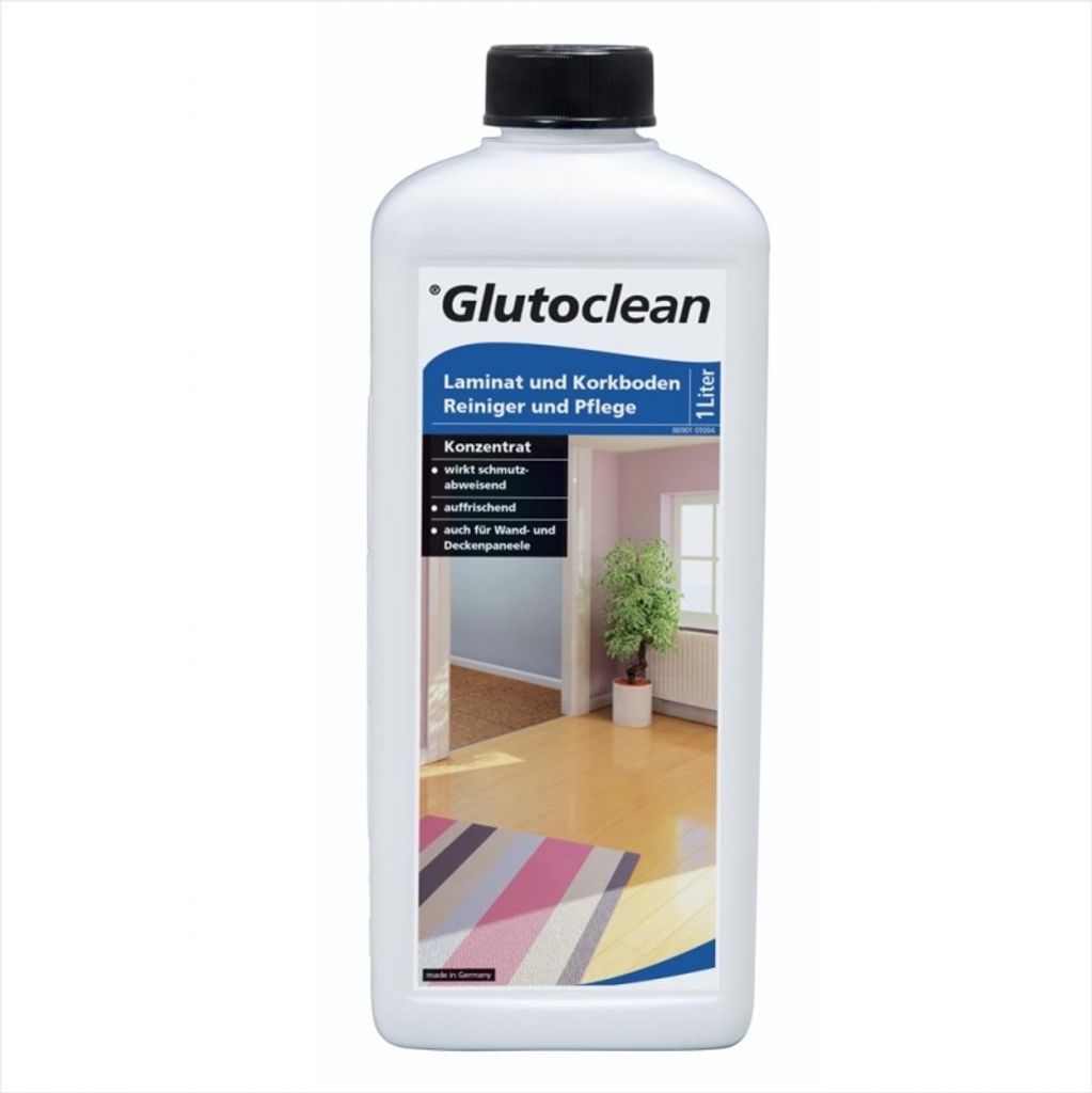 Glutoclean Laminat und Korkboden Reiniger und Pflege 1 Liter