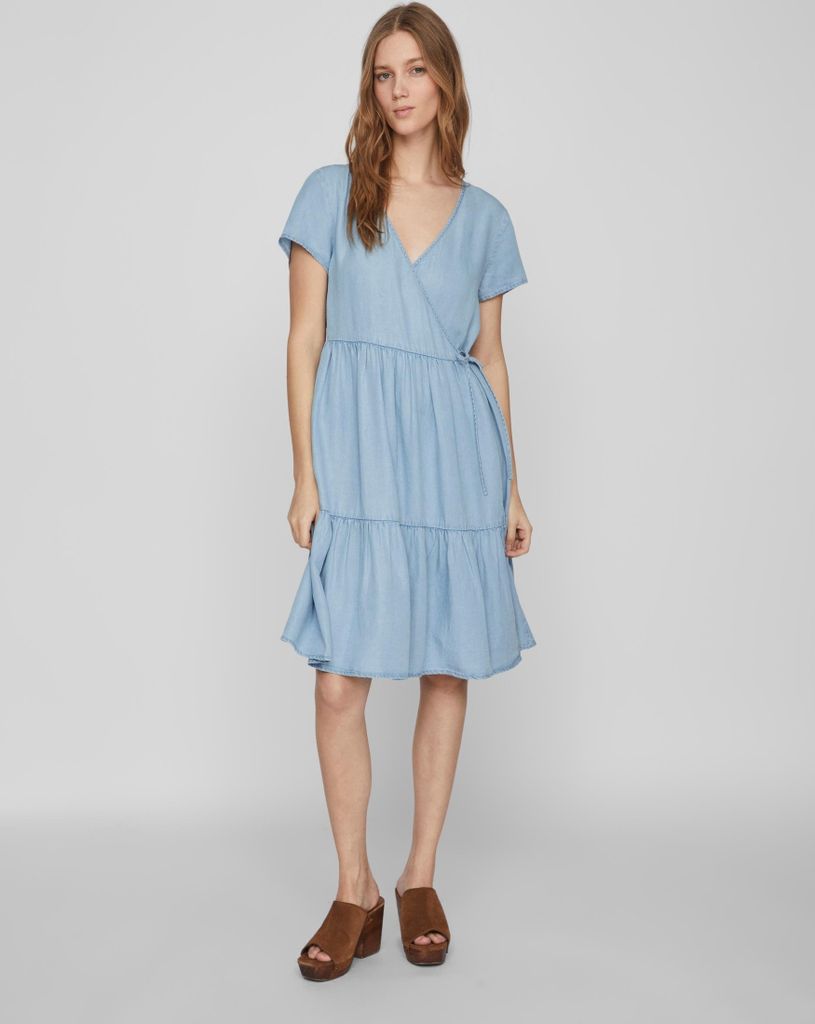 VILA Blusen Wickelkleid ONLCARLY Größe: 38