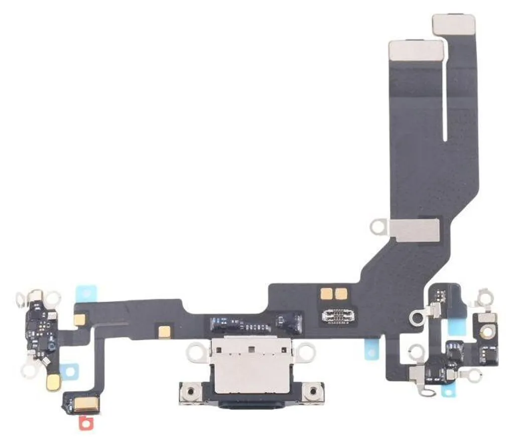 Connecteur de charge iPhone 16 noir - Nappe de remplacement port USB-C