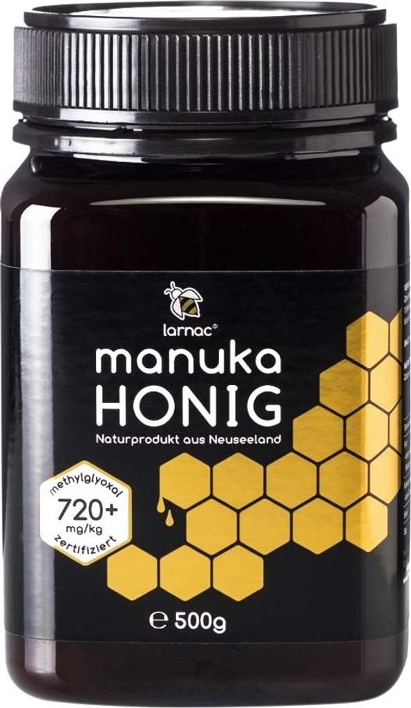 Larnac Manuka Honig MGO 720+ | 500 g | echter neuseeländischer Manuka Honig | hoher Methylglyoxal-Gehalt | nachhaltige Imkerei