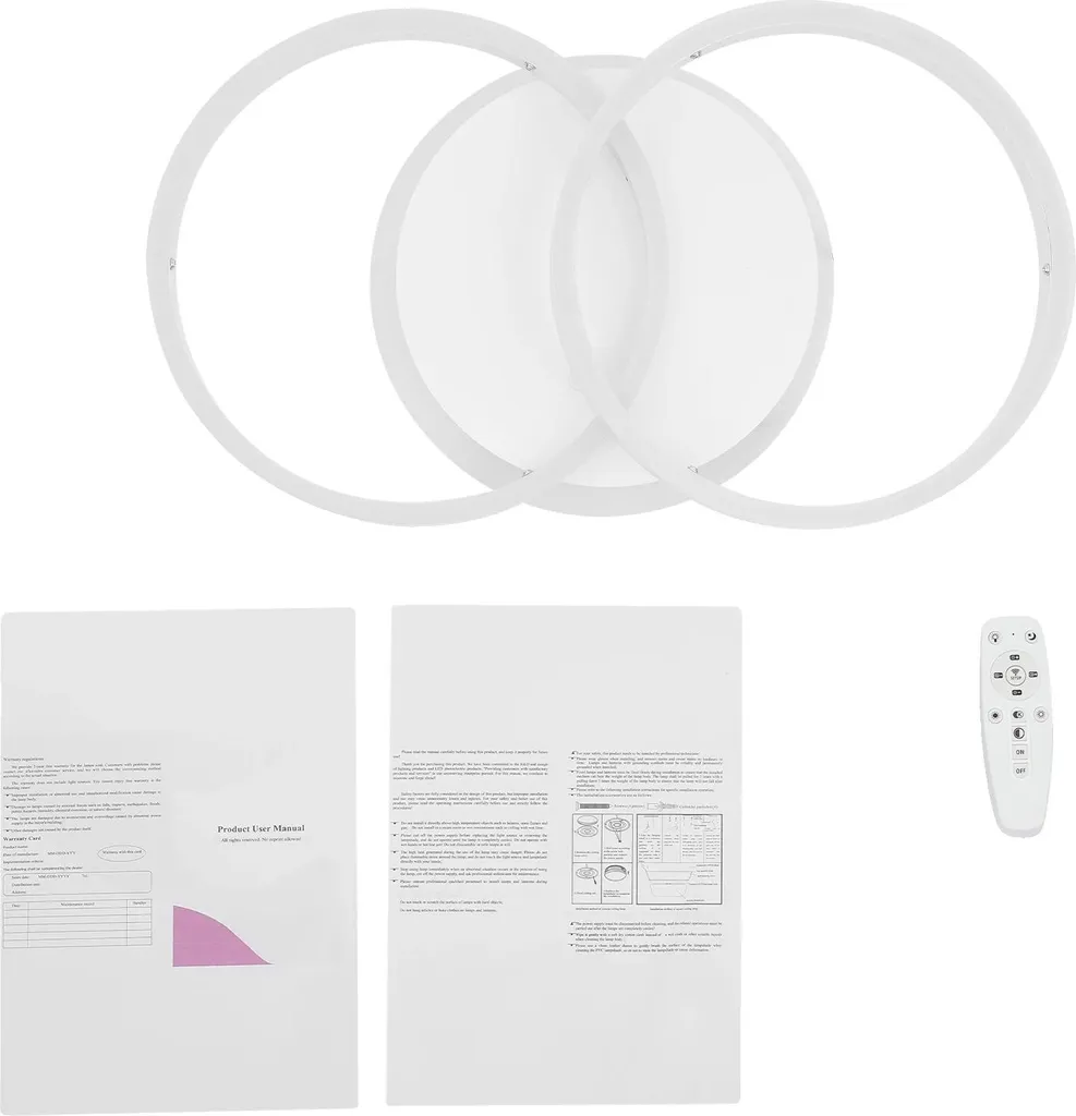 Lampada Soffitto LED Bianca Dimmerabile + Telecomando | Luce Smart Interni