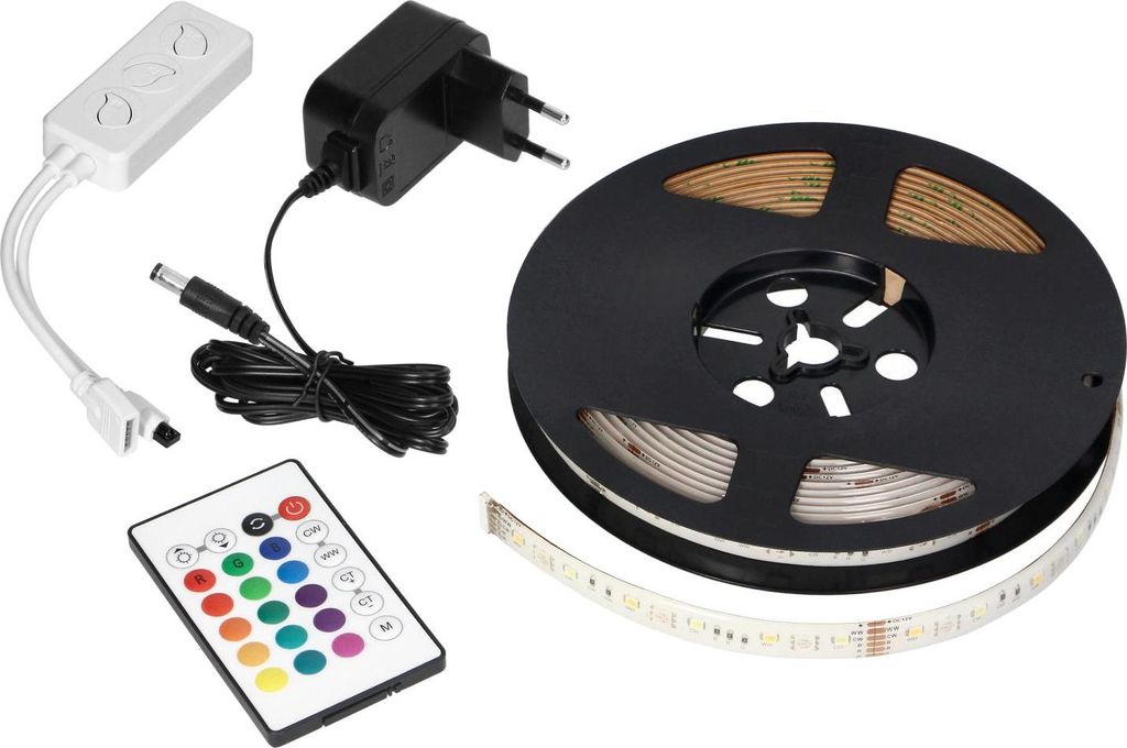 IP65 RGBW LED-Streifen 5 m mit Netzteil und Controller, Tuya Smart Wi-Fi OR-SH-17902