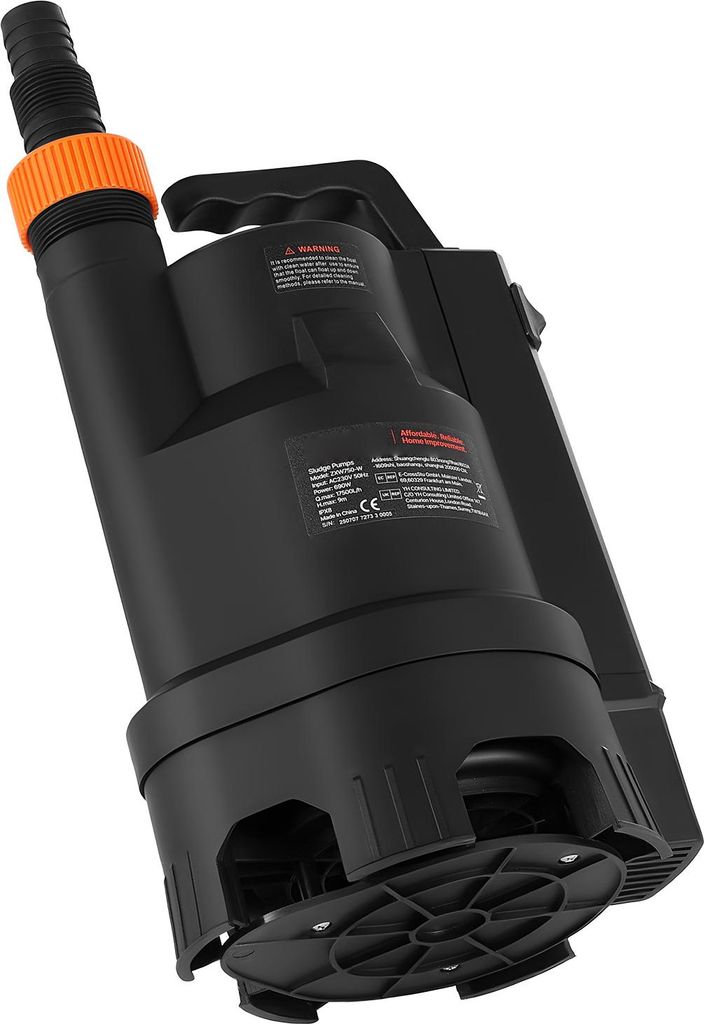 SucceBuy Pompa sommergibile da 690W, 17500L/h, PP-GF20 Immagine del prodotto 