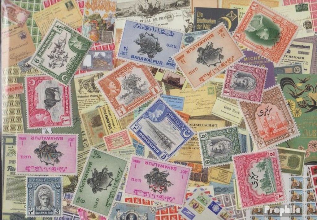 Briefmarken Bahawalpur (Pakistan) 15 verschiedene Marken