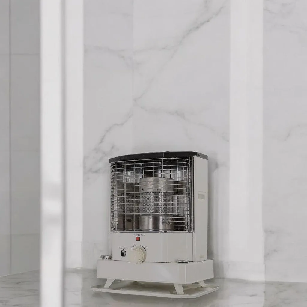Poêle à pétrole à mèche 2400 W blanc - Chauffage d'appoint efficace