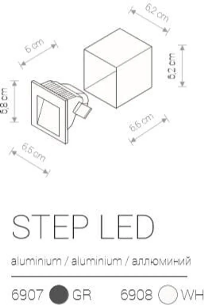 Solution Éclairage Façade Anti-Corrosion LED STEP 6907 Nowodvorski
