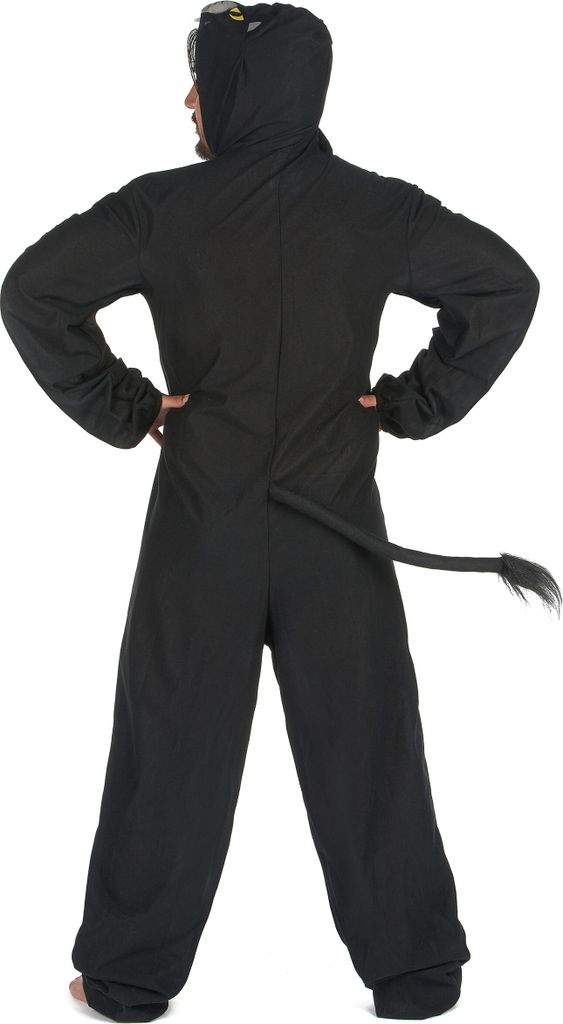 Panther-Kostüm für Herren Tierkostüm schwarz-grau Produktbild 3