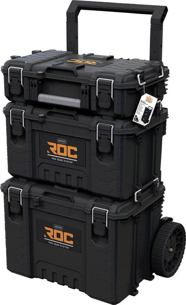 Keter 256982 ROC PRO Set di utensili in plastica nero Immagine del prodotto 