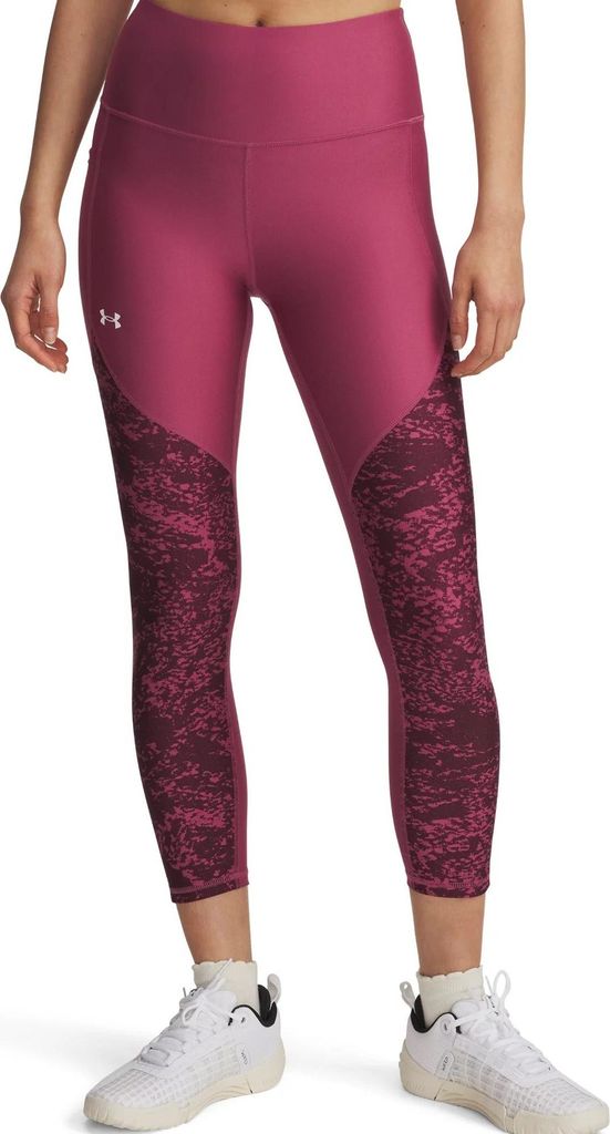 Under Armour Tech Print Panel Ankle Leg - fuchsia dusk, Größe:L