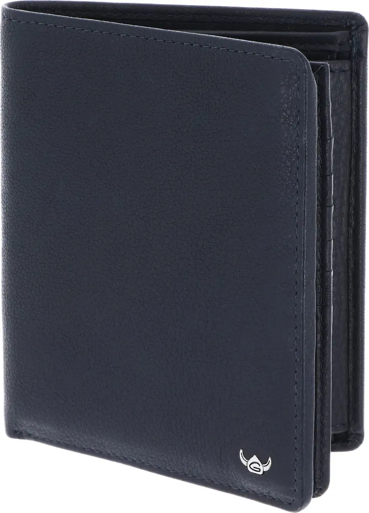 Golden Head portafoglio Capri RFID Protect Billfold Coin Wallet Blue blu scuro