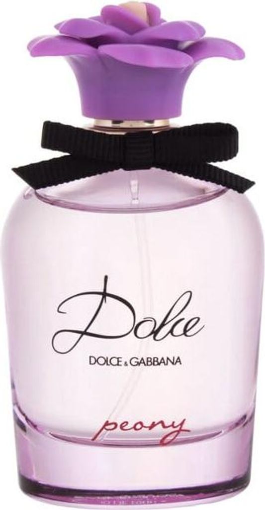 A bottle of Dolce & Gabbana Dolce Peony Eau de Parfum.