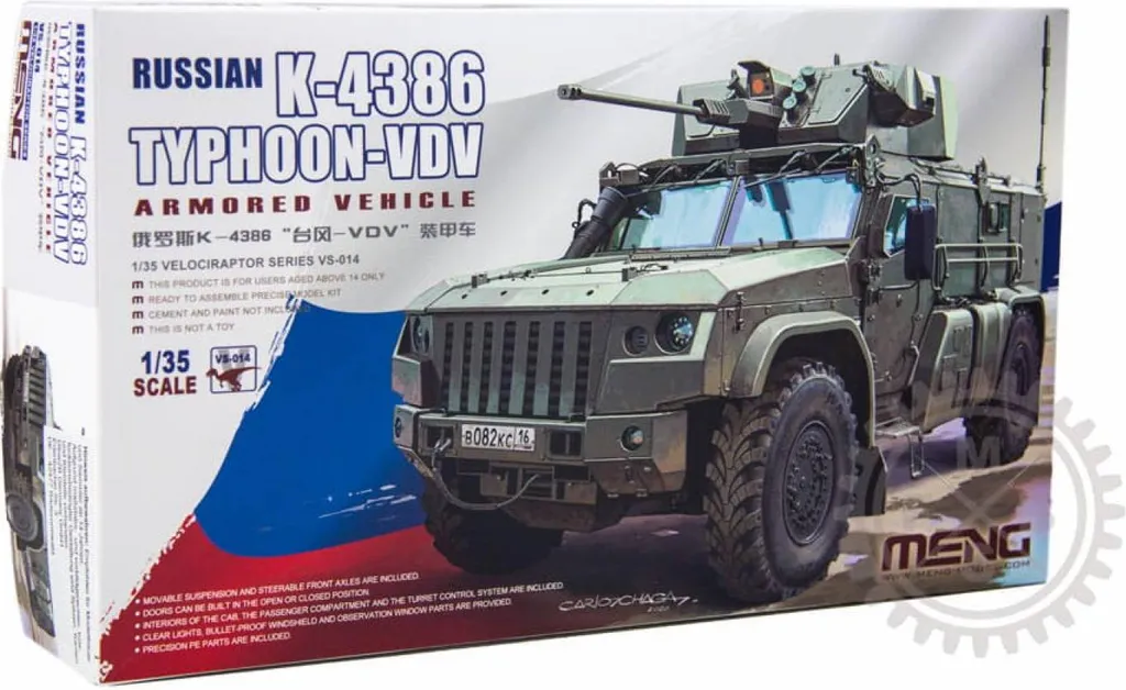 K-4386 Typhoon VDV 1:35 - Maquette blindée sans défaut pour montage parfait