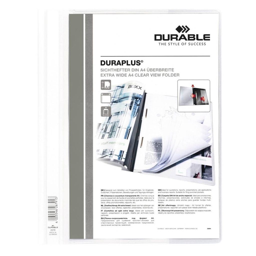 Durable 25 Präsentationshefter Duraplus weiß DIN Obrázek produktu 