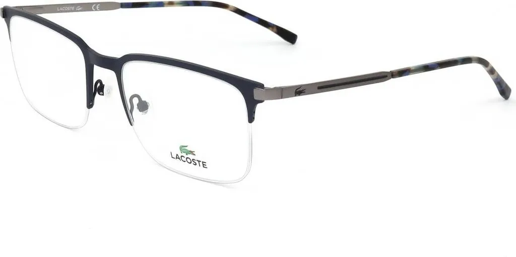 Lacoste L2268 Lunettes de vue bleues mates légères et robustes 57-21
