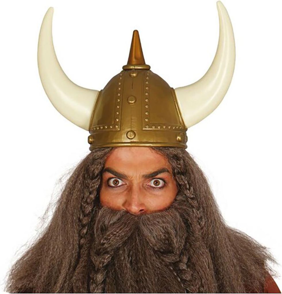 Wikingerhelm mit Hörner für Herren Produktbild 
