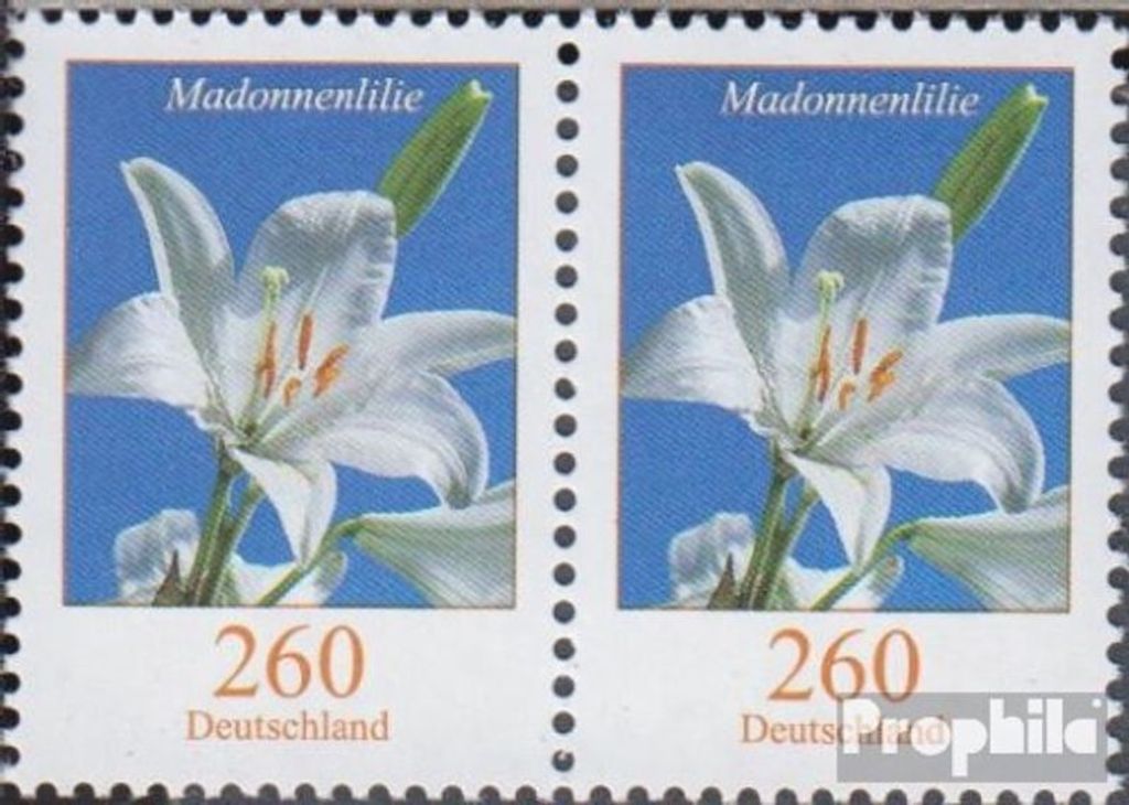 Briefmarken BRD (BR.Deutschland) 2016 Mi 3207wP waagerechtes Paar (kompl.Ausg.) postfrisch Blumen