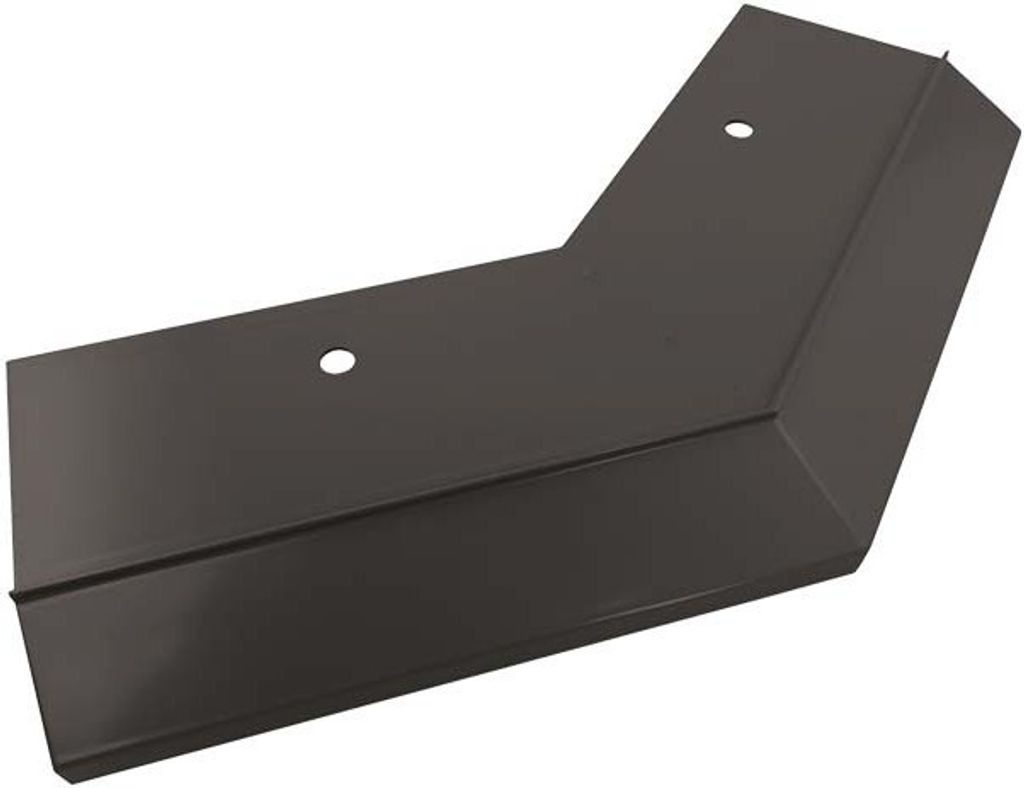 Renoplast Aluminium Traufprofil K10 Harzböden, Außenecke 135°, Graphit