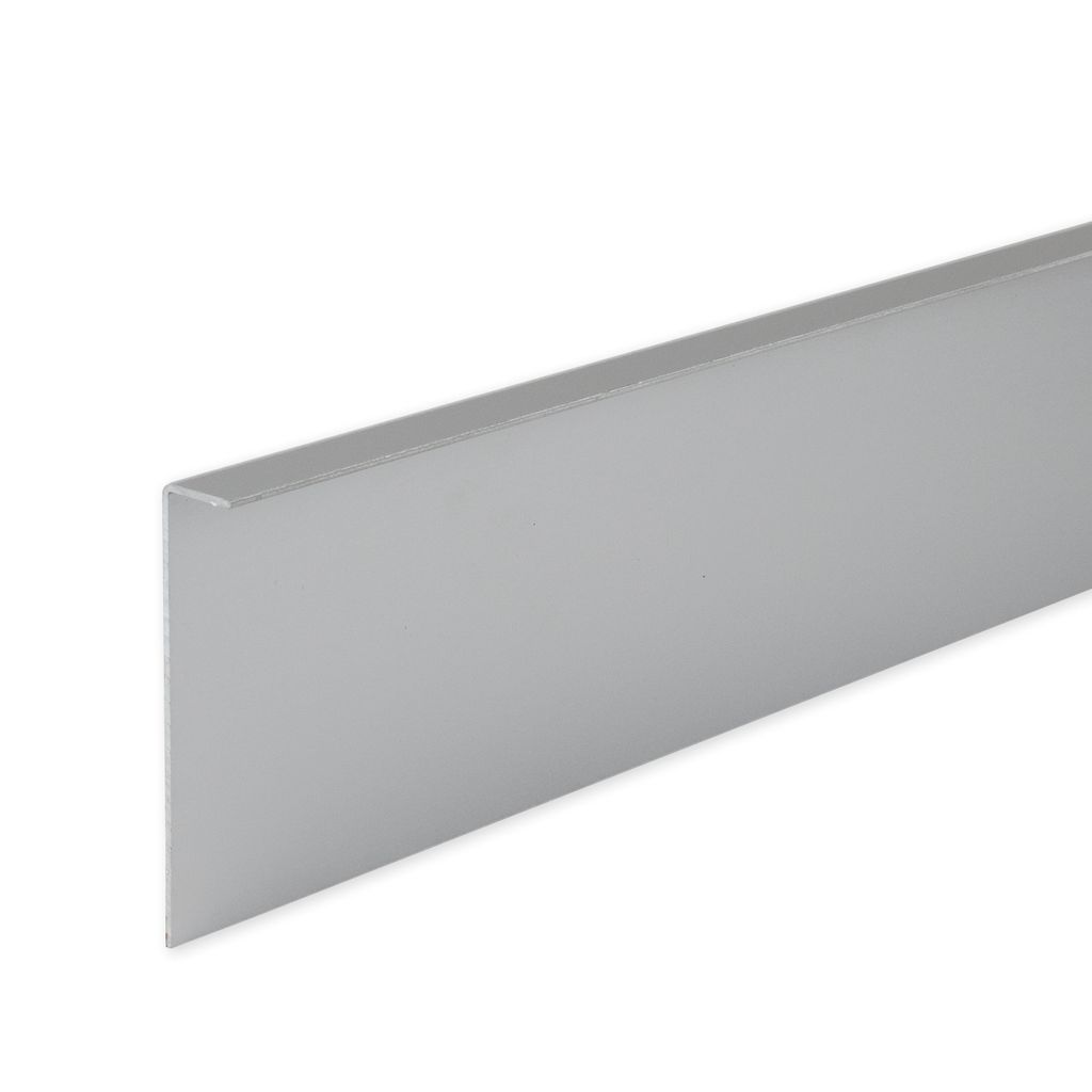 PROVISTON | Sockelleiste Aluminium | 60 x 11 x 2500 mm | Silber | Metall