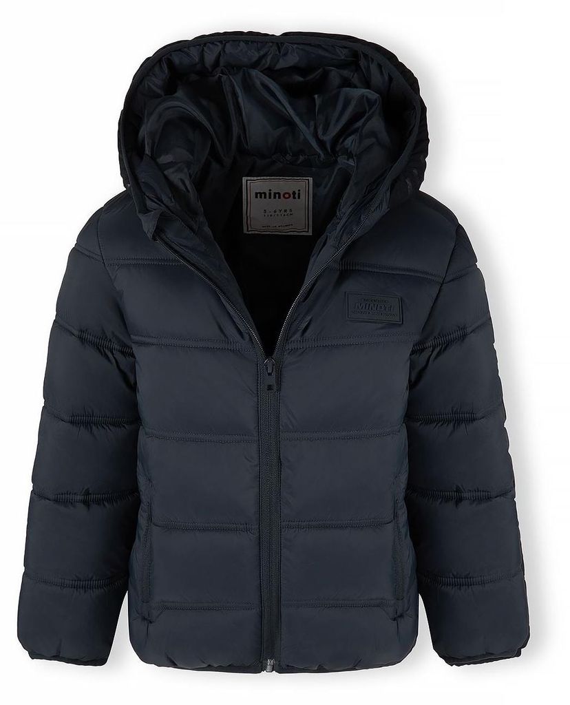 Minoti Winterjacke Navy für Jungen, Detailansicht
